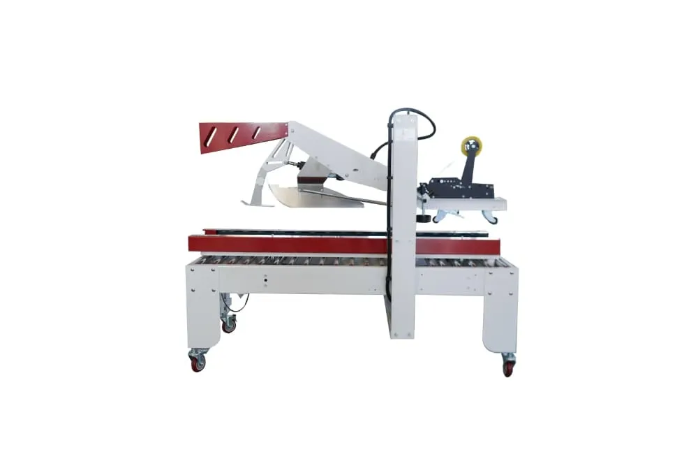 Automatic carton sealer for flap folding and tape sealing