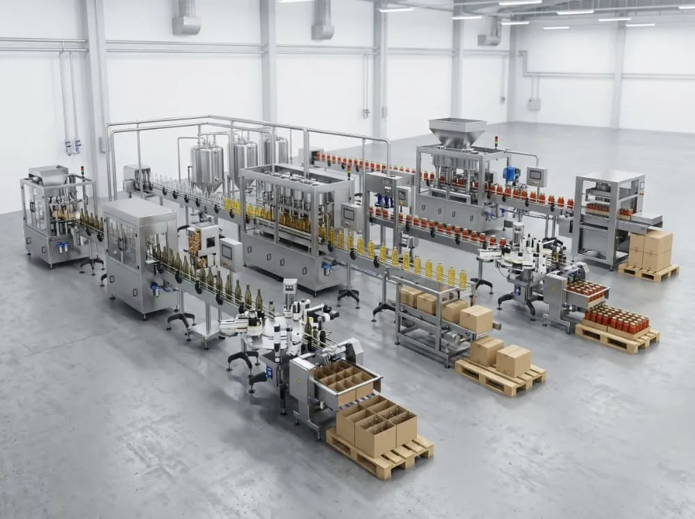 Bottling line equipment for wine edible oil and condiment production lines