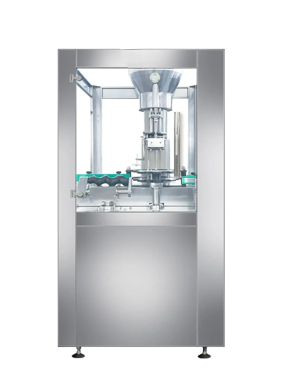 Corking machine for wine and specialty glass bottles
