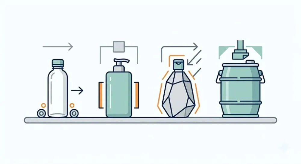 Multiple bottle shape handling challenge icon