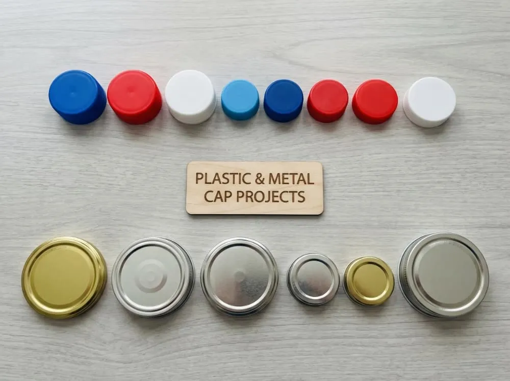 Plastic and metal cap capping application