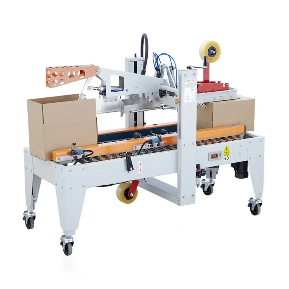 QFX Automatic carton sealer for flap folding and tape sealing