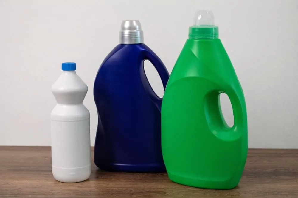 Selected viscous household liquid products for bottle filling capping and labeling