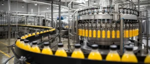 Beverage filling machine and beverage filling line used for bottled drink production