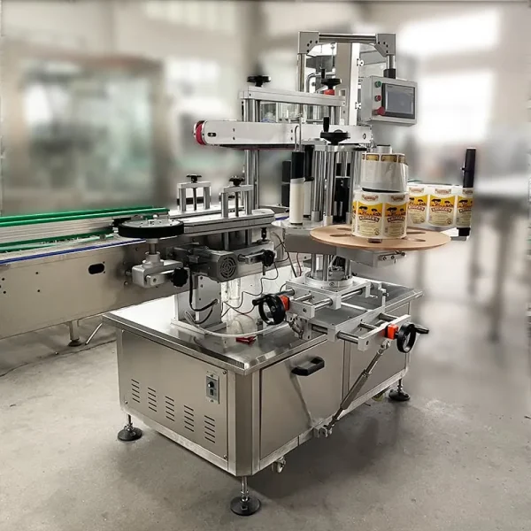 TN-2-2 double-side self-adhesive labeling machine for bottle lines