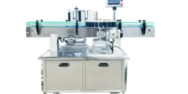 ZSF-L starwheel positioning sticker labeling machine for cylindrical containers